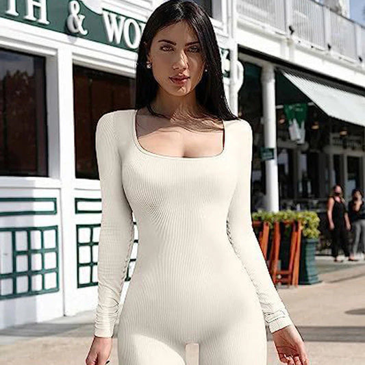 Sömlös Longsleeve Yogaoverall